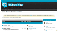 Desktop Screenshot of elforolibre.com