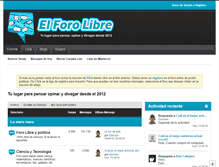 Tablet Screenshot of elforolibre.com